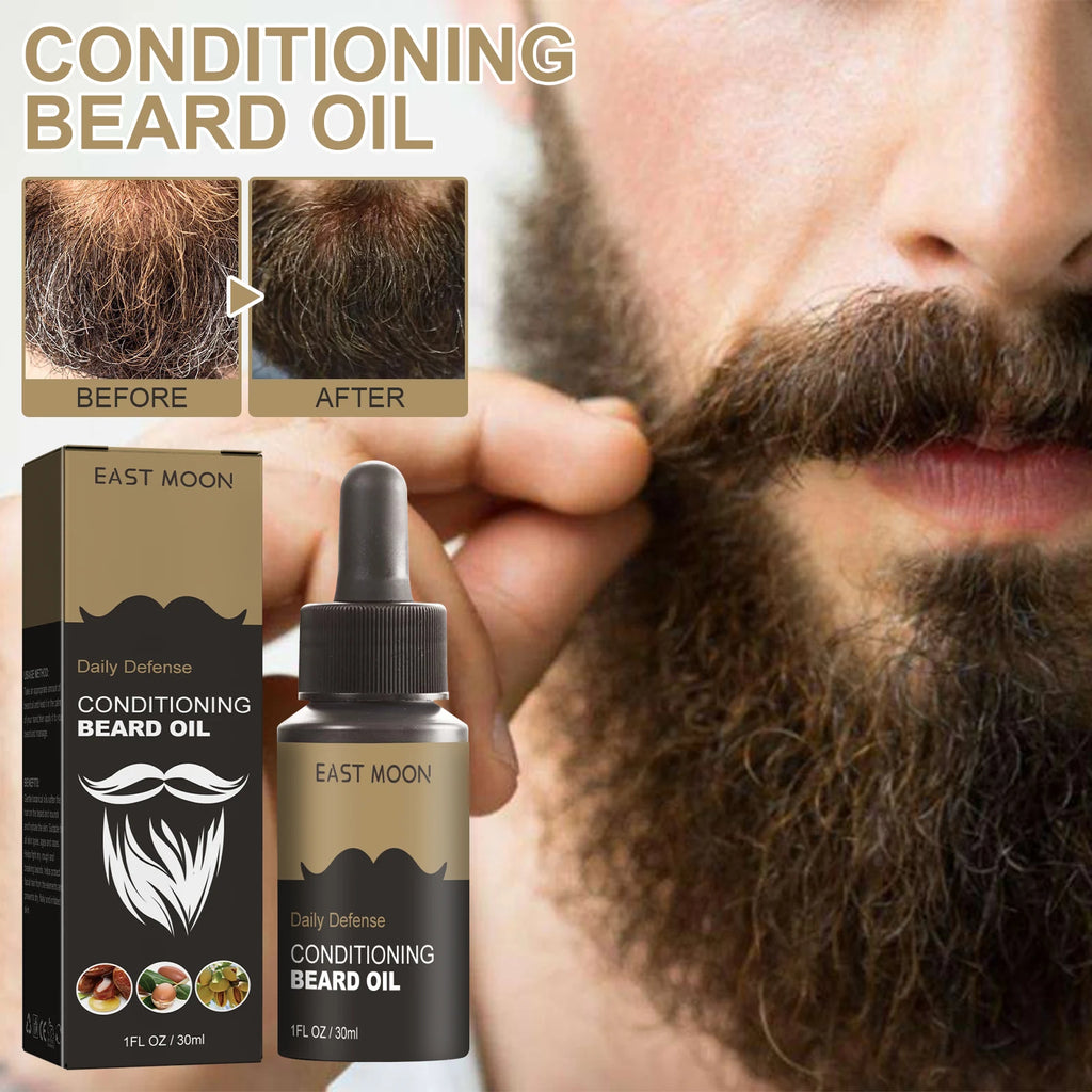30ml Facial Hair Beard Growth Oil Serum For Men's Thick Soft Smooth Beard Oil Natural Moisturizing Beard Grooming Oil Beard Care Qme Default Title