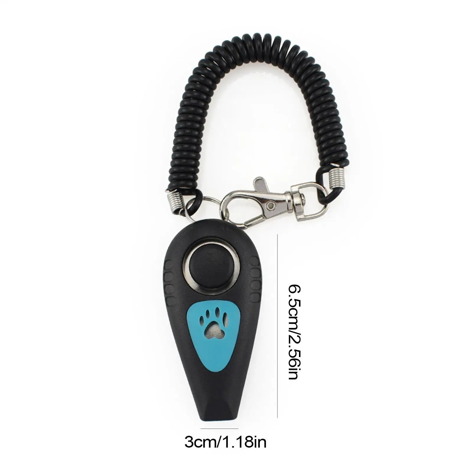 Dog Clicker 2 in 1 Pet Clicker and Whistle Professional Dog Whistle with Wrist Strap Silent Recall Device for Behavior Qme