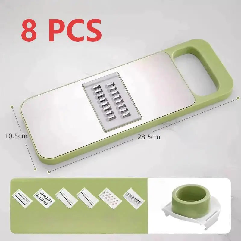 Blade Multi-functional Vegetable Slicer Slide-on Hand Guard Potato Qme C