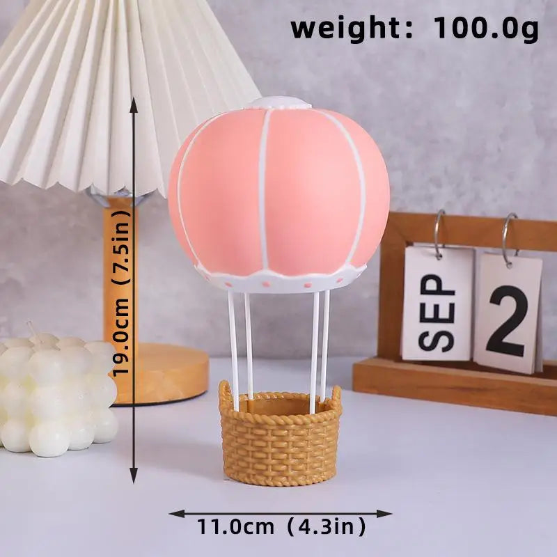 Blue Pink Air Balloon Cake Topper Gender Reveal Party Decoration Kids Qme A1
