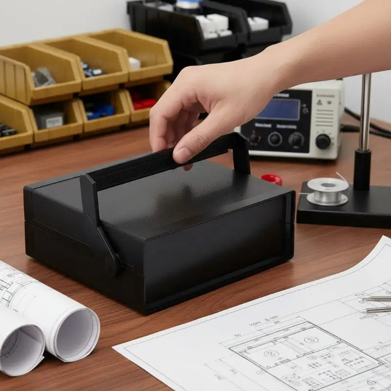 Waterproof Plastic Electronic Enclosure Project Box Black 200x175x70mm Qme