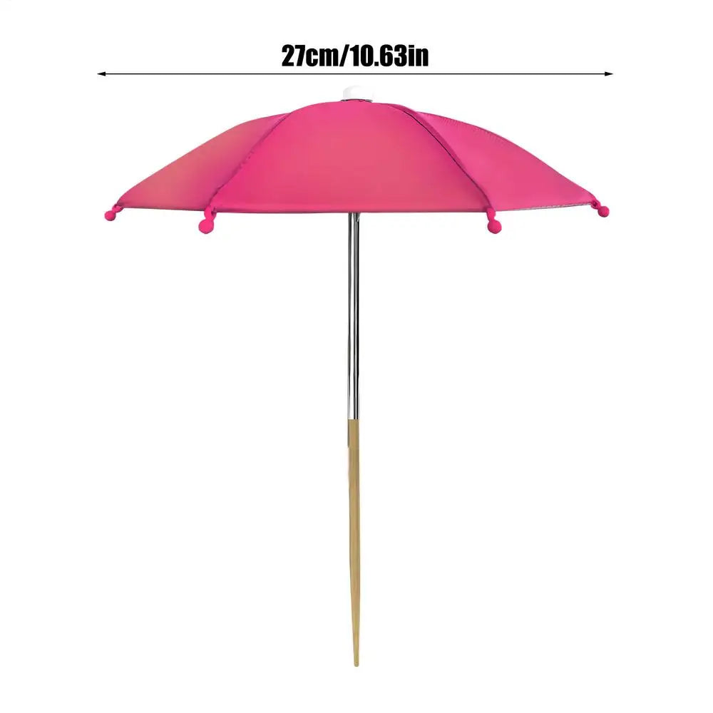 1pcs Plant Umbrella Portable Water Resistant Garden Umbrellas For Plants Flowers For Patio Balcony Courtyard Backyard Porch Roof Qme Hot Pink
