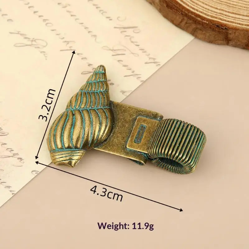 Vintage Sea Turtle Metal Pen Clip Spring Loaded Cute Design Holder Qme C