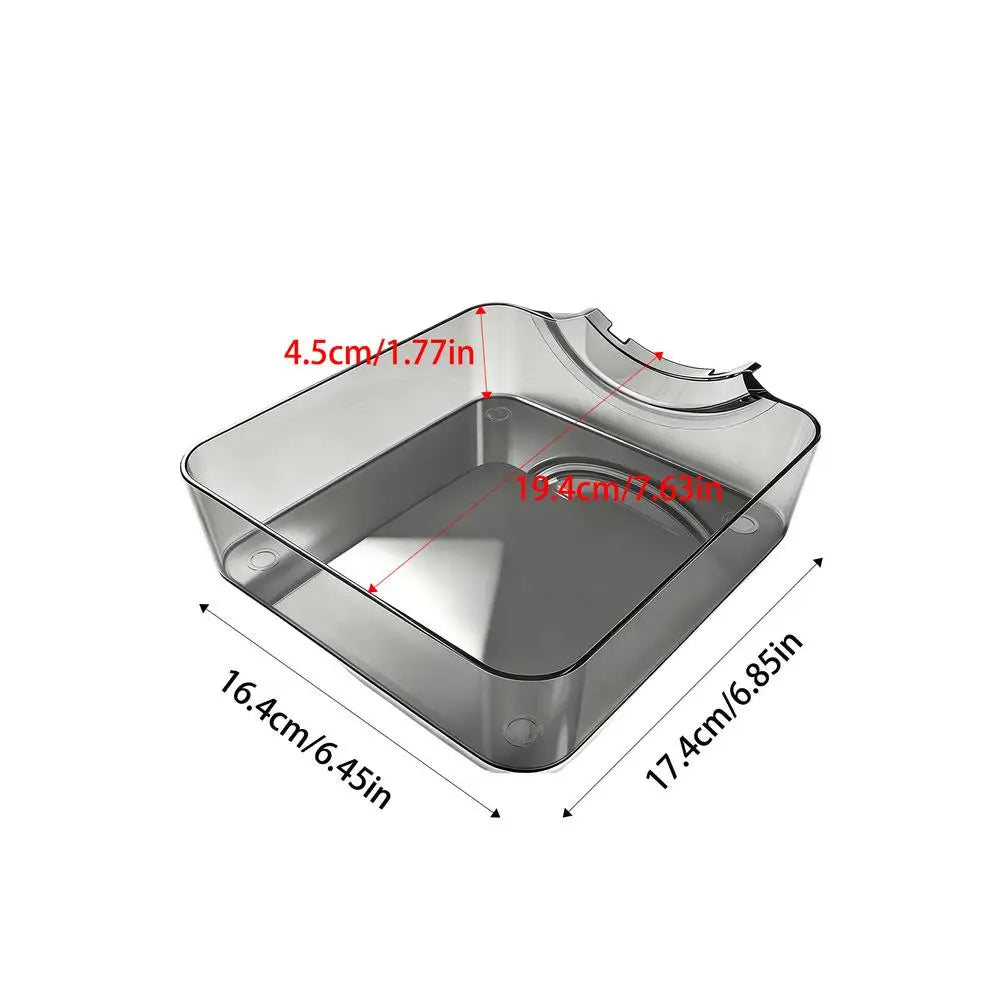 Washer Drain Pan Reusable Lint Filter Accessory with Funnel Front Load Washing Machine Drain Tray for Floor Clean Dry Floor Qme Grey