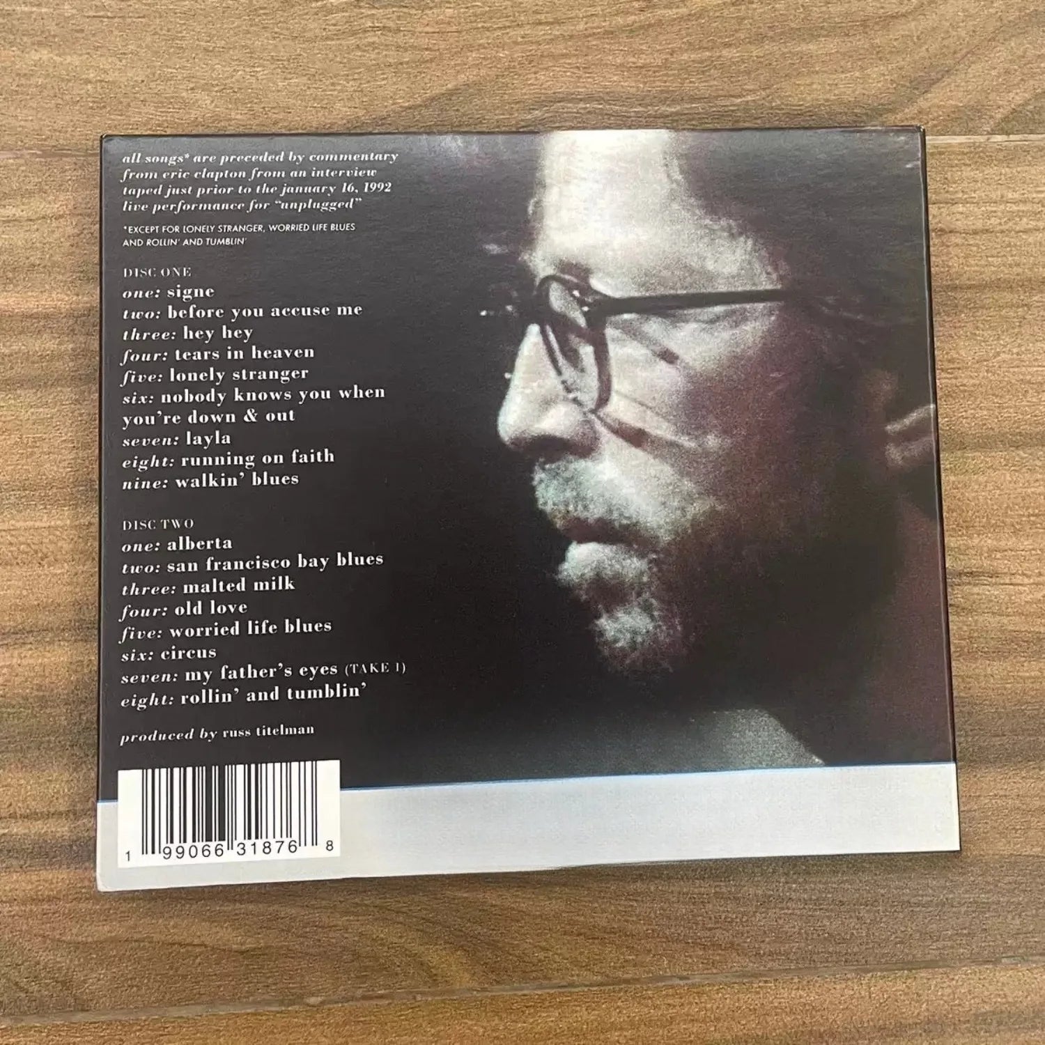 Acoustic Live Guitar Performance CD, Album "Unplugged", Blues Rock Style Rendition, High-Resolution Remastered Version Qme