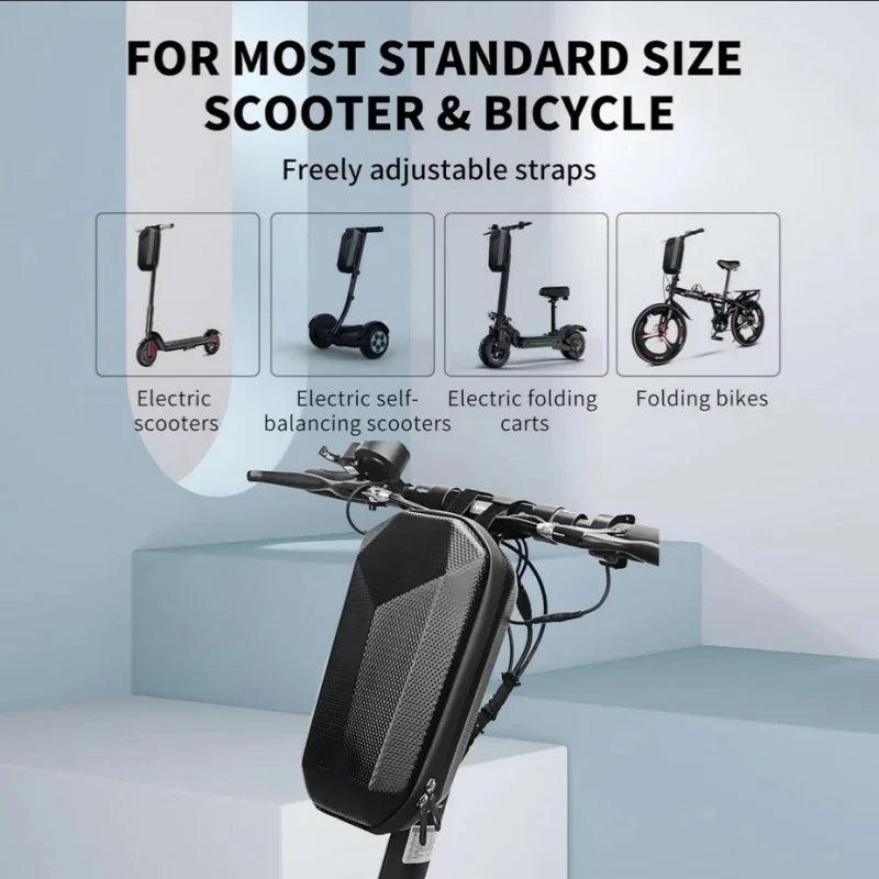 Electric Scooter Front Bag Waterproof EVA Hard Shell Bags Reflective Handlebar Hanging Bag Storage Accessories for Xiaomi M365 Qme