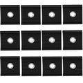 6-12PCS RV Camping Awning Hooks Clips Stainless Steel Sunshade Rail Hook RV Tent Hangers Sunshade Hook Clips Camper accessories Qme Black 12pcs