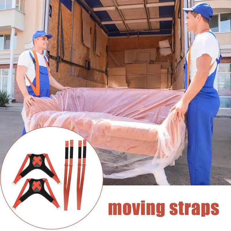 Lifting Straps Moving 2 Pieces Reusable Adjustable Sofa Moving Aid 2-Person Couch Lifting Harness For Furniture Couch Mattress Qme