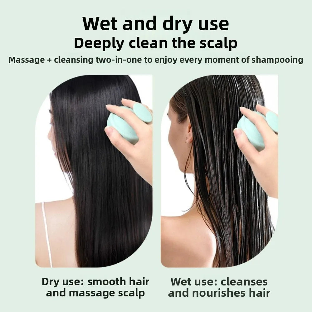 1/3pcs Soft Silicone Scalp Care Shampoo Brush Gentle Hair Washing Comb Shower Massager Home Salon Daily Hair Cleaning Tool Qme