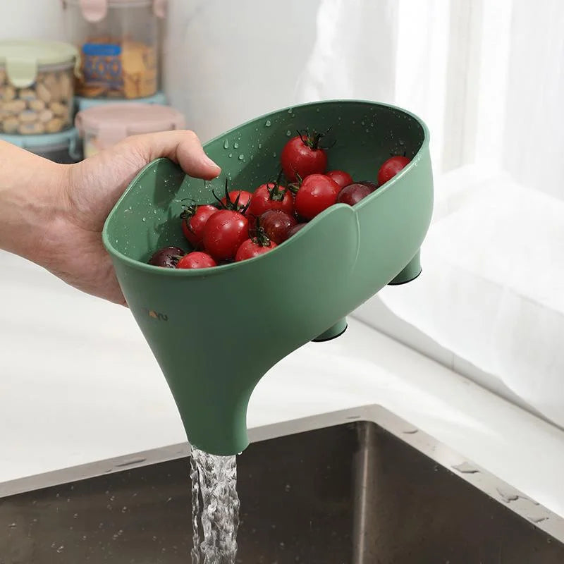 Elephant Drain Baskets Multi-purpose Kitchen Storage Drains Basket Qme