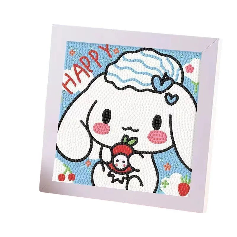 Hello Kitty Kuromi Diamond Painting DIY Craft Frame Cartoon Students Qme