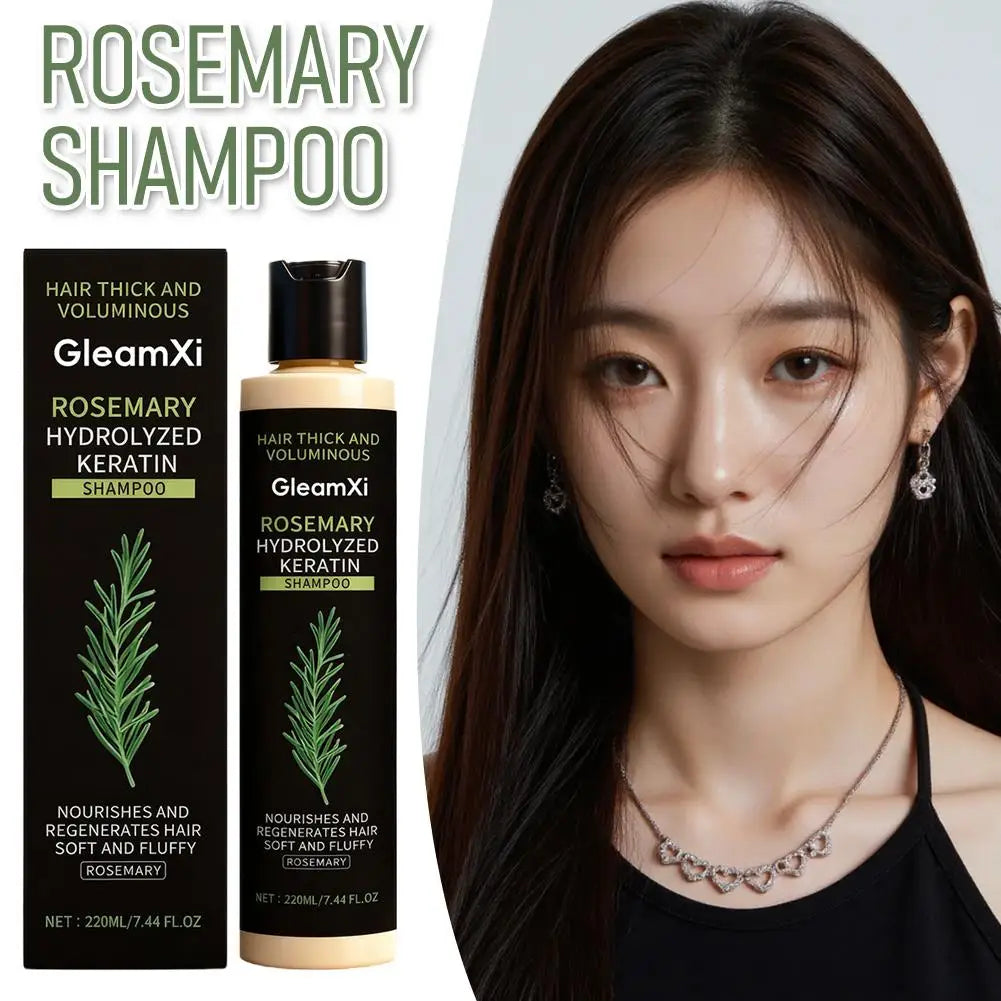 Organic Rosemary Hair Shampoo Natural Anti-Hair Loss Scalp Nourishment Helps Strengthen & Thicken Hair Gentle Cleansing Formula Qme