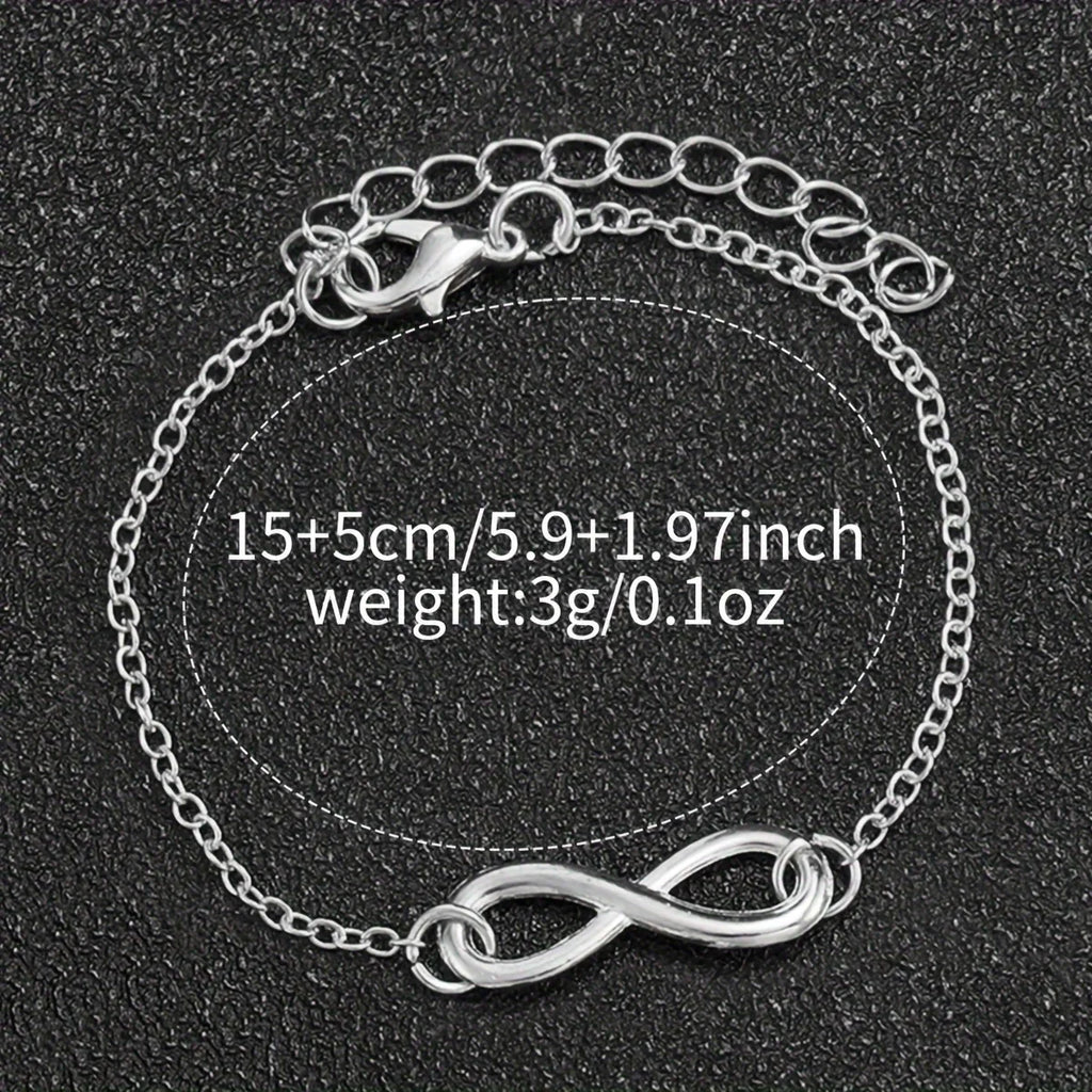 2pcs/set Casual Fashion Quartz Watch Analog PU Leather Wrist Watch & Bracelet, Gifts For Women Her Qme