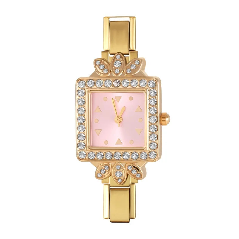 Fashion Wholesale Square Round Gem Watch Men Women DIY Width Italian