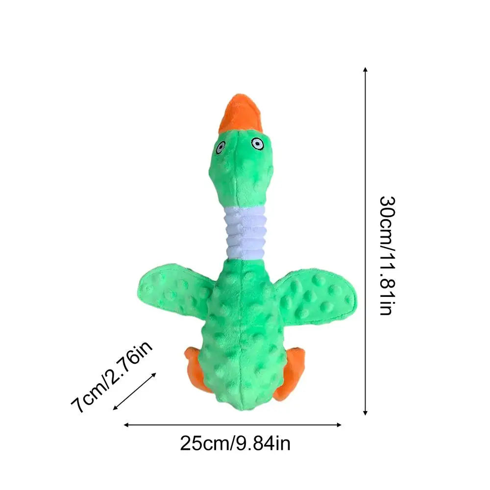 Aggressive Dog Chew Toys Interactive Squeaky Entertainment Companion Qme Green CN