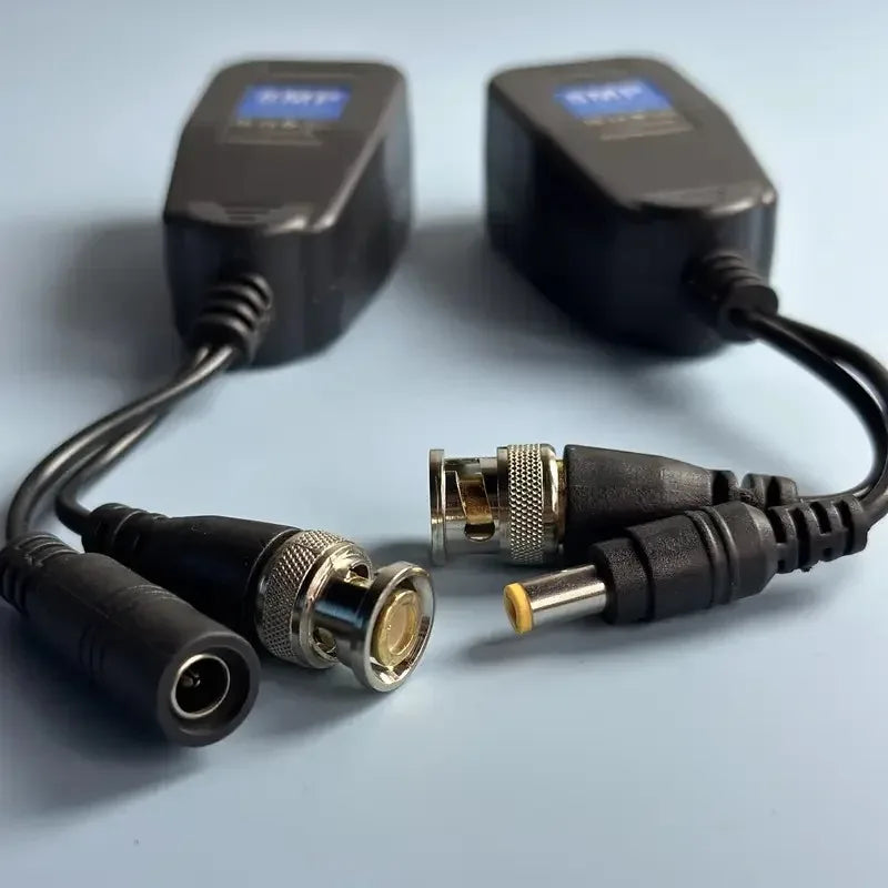 5Pairs Coaxial/Analog HD Twisted Pair Power Transmitter Network Cable Power Supply Transceiver Power Video 2-in-1 Qme