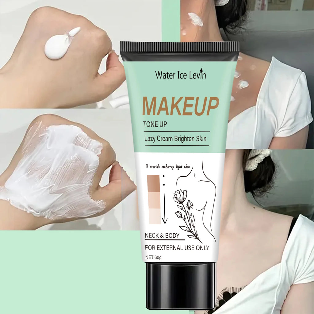 Face and Body Brightening Cream - Toning Cream, Facial and Body Makeup, Suitable for Face, Neck, Armpits, Joints and Other Areas, with a Gentle Texture That Brightens and Moisturizes Simultaneously Qme