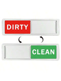 Dishwasher Cleaning Indicator Clean Dirty Reminder Refrigerator Magnet Qme white