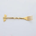 6pcs Stainless Steel Vintage Forest Style Coffee Spoon Dessert Spoon Dragonfly Branch Spoon Gift Craft Ice Cream Fork Spoon Set Qme 6pcs gold