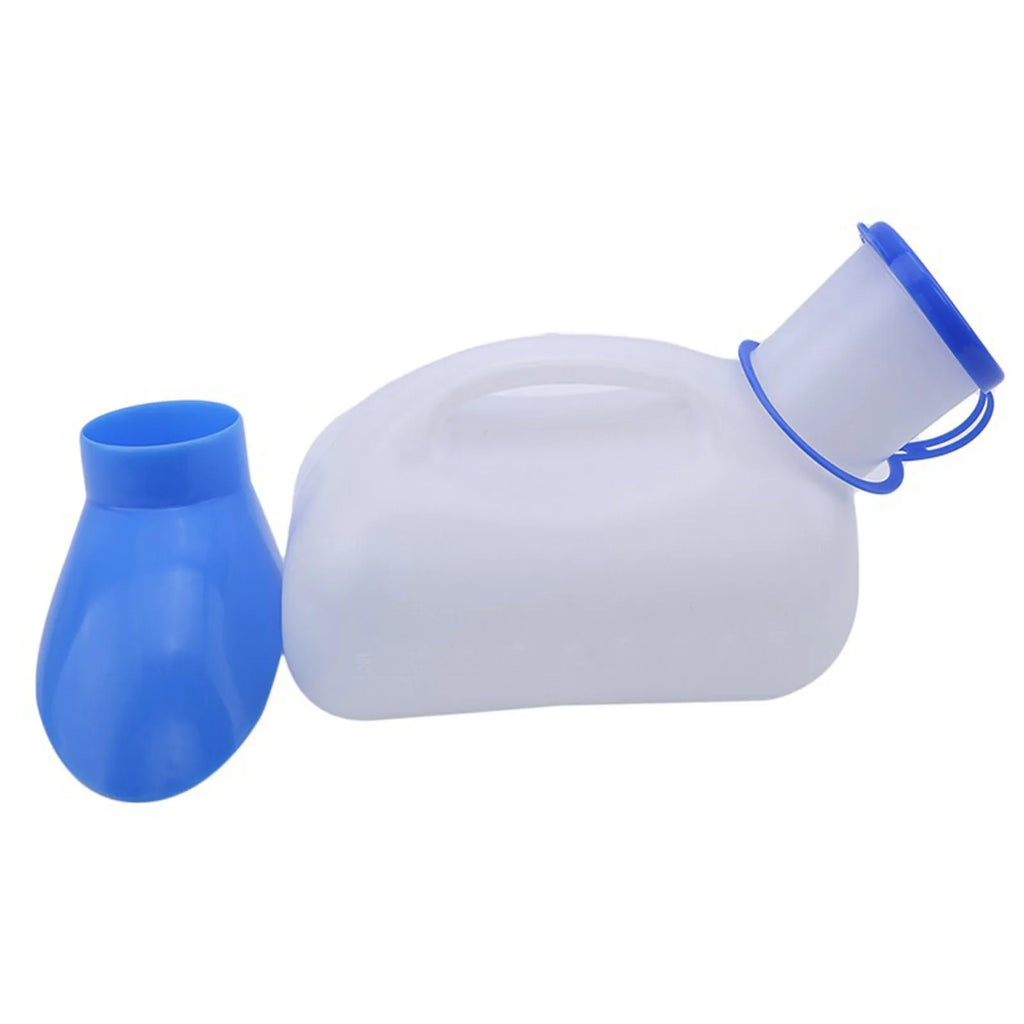 Thick and Portable Men's Emergency Urinal Elderly Patient Large Capacity with Lid Night Pot Urinal Pratical Aid Plastic Bottle Qme