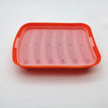 Sausage Maker Mould 6 Cavity Silicone DIY Ham Hot Dog Making Moulds With Lid Household Sausages Cake Baking Tool Molds Qme Orange