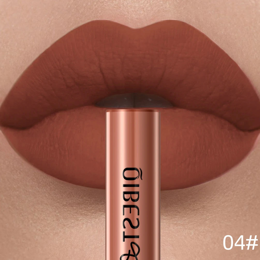 Matte Liquid Lipstick Waterproof Velvet Nude Sexy Red Lip Gloss Long Lasting Nonstick Lip Stain Makeup 24 Colors Hot Lipgloss Qme 4