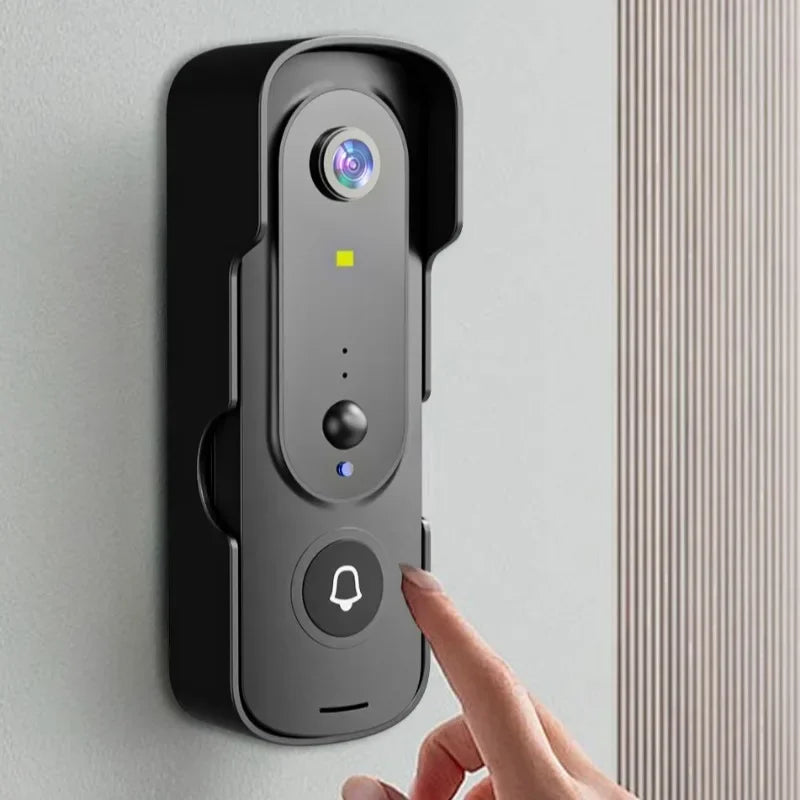 Two Way Voice Video Intercom System 120 Degree Viewing Angle Wireless Video Doorbell Camera Wireless Video Doorbell Qme