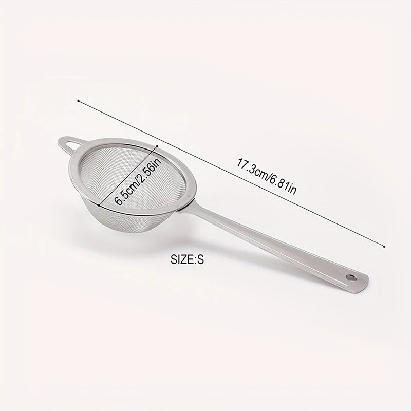 Stainless Steel Matcha Sifter Very Fine Mesh Rust-proof Tea Strainer Qme Silver S