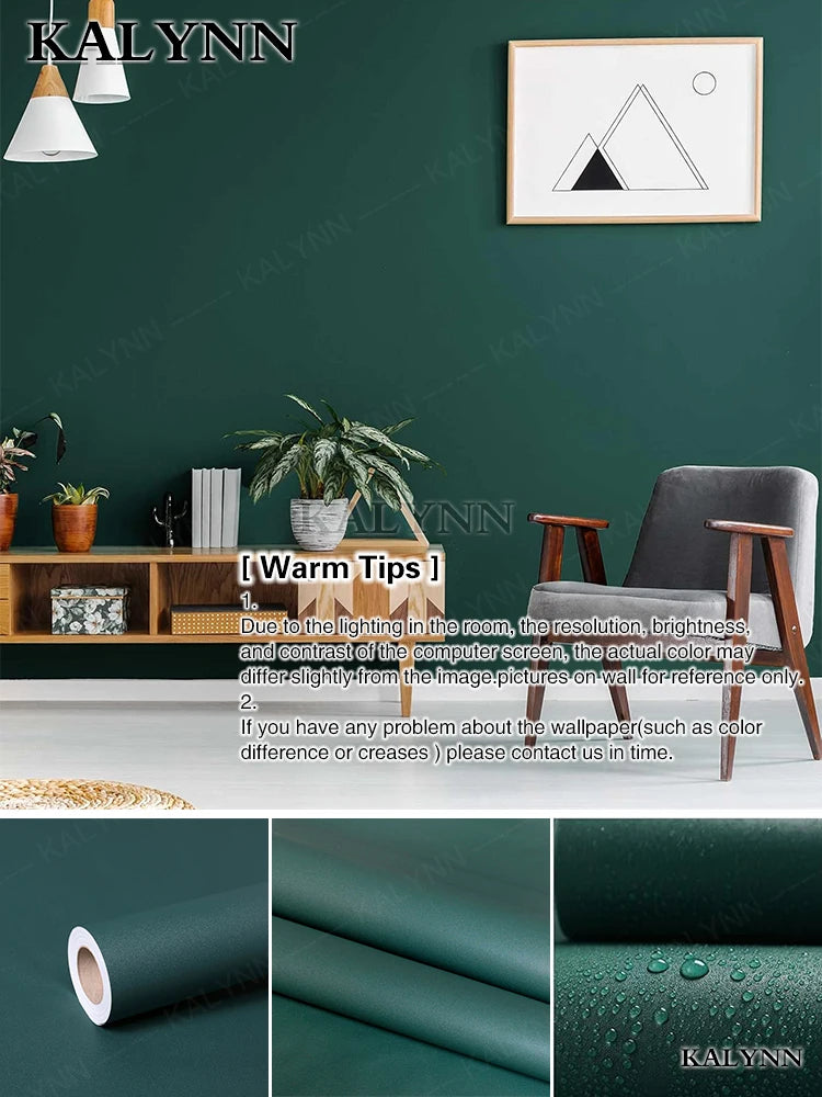 Yellow Peel Stick Wallpaper Vinyl Removable Wall Paper Self-adhesive