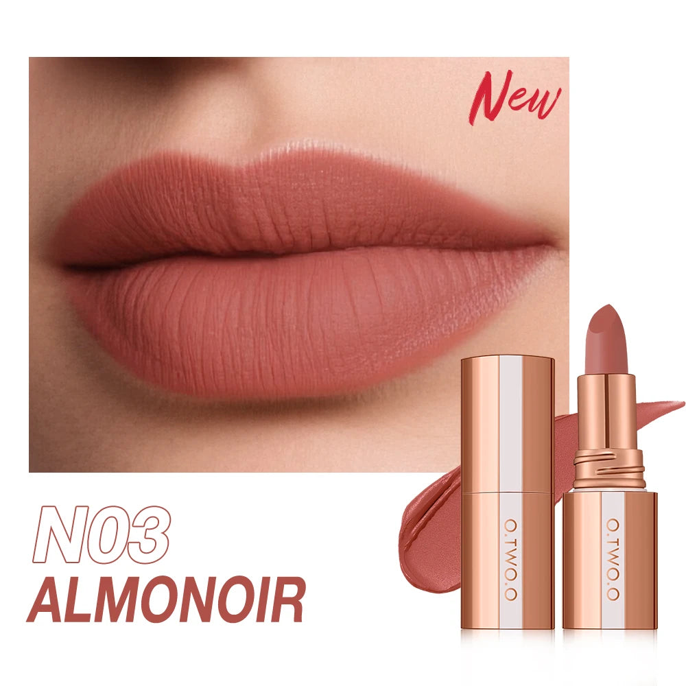 O TWO Matte Lipstick Lip Tint 3 Colors Waterproof Long Lasting Qme N03 China Mainland Full Size