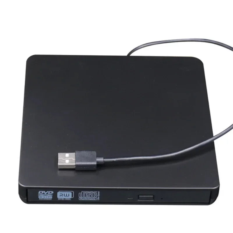 USB3.0 Mobile Optical Drive DVD Burner External Notebook Desktop Optical Drive Silver White, Black Optical Drive Qme
