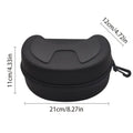 Snow Goggles Case Winter Skiing Snowboard Goggles Box Snow Swim Goggles Storage Water Resistant Shockproof Shell Safety Zippered Qme large
