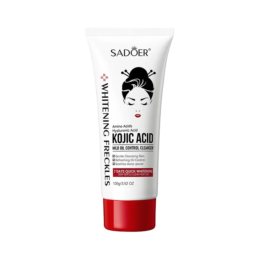 Kojic Acid Whitening Deep Cleansing Milk Moisturizing Oil Control Qme