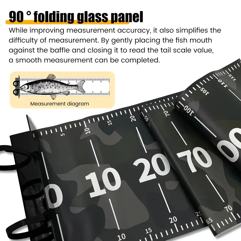 Fish Measuring Ruler Waterproof Adhesive Fishing Soft Equipment Qme