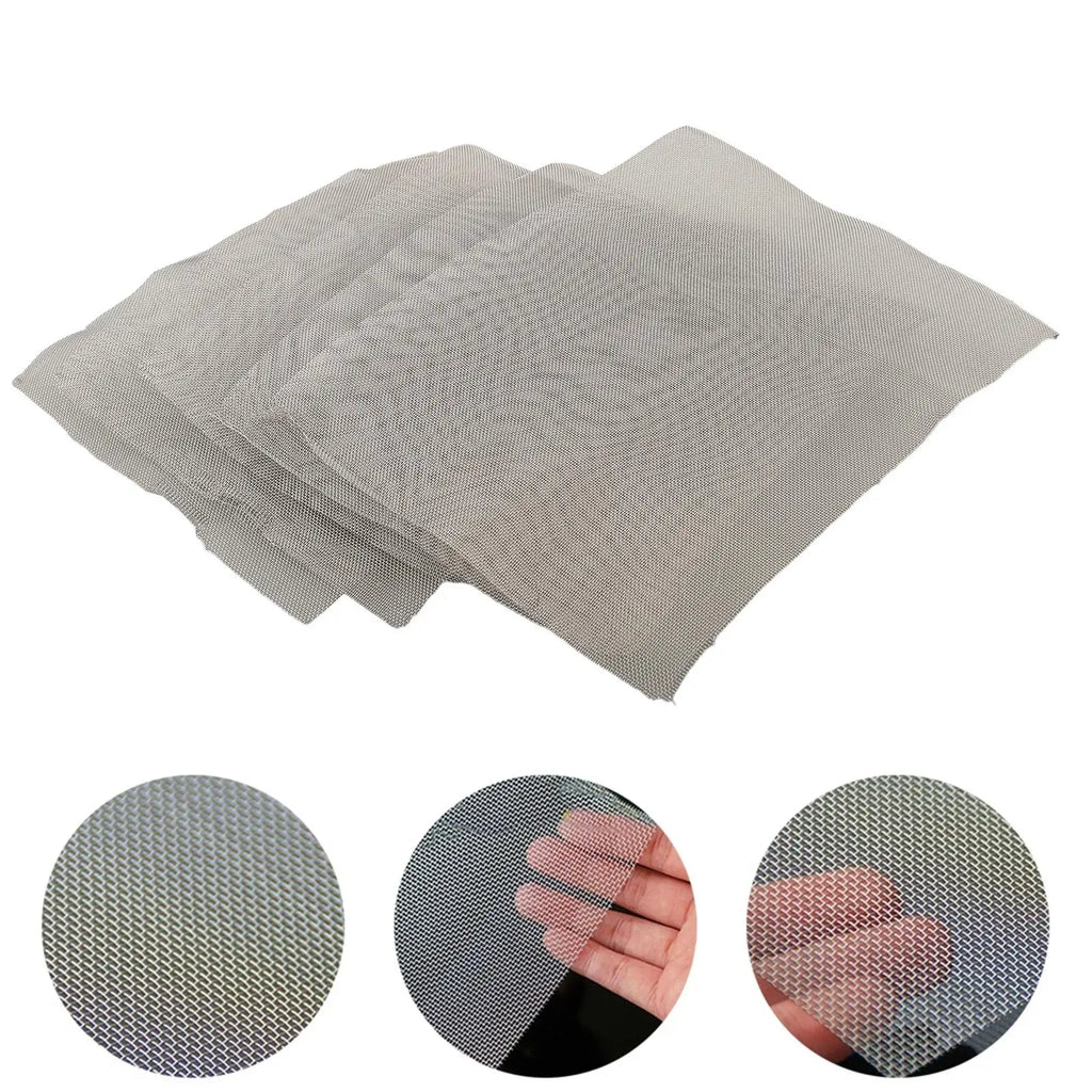 5 Pcs Metal Car Bumper Repair Net Plastic Crack Repair Hole Repairing Mesh Net For Bumper Body Hood Vents 20 X15cm Qme