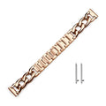 20mm Metal Chain Bracelet For Samsung Galaxy Watch 4 5 6 3 40mm 44mm Classic 42mm 46mm 43/47mm For Huawei GT3 GT4 Amazfit GTS Qme Rose Gold 20mm