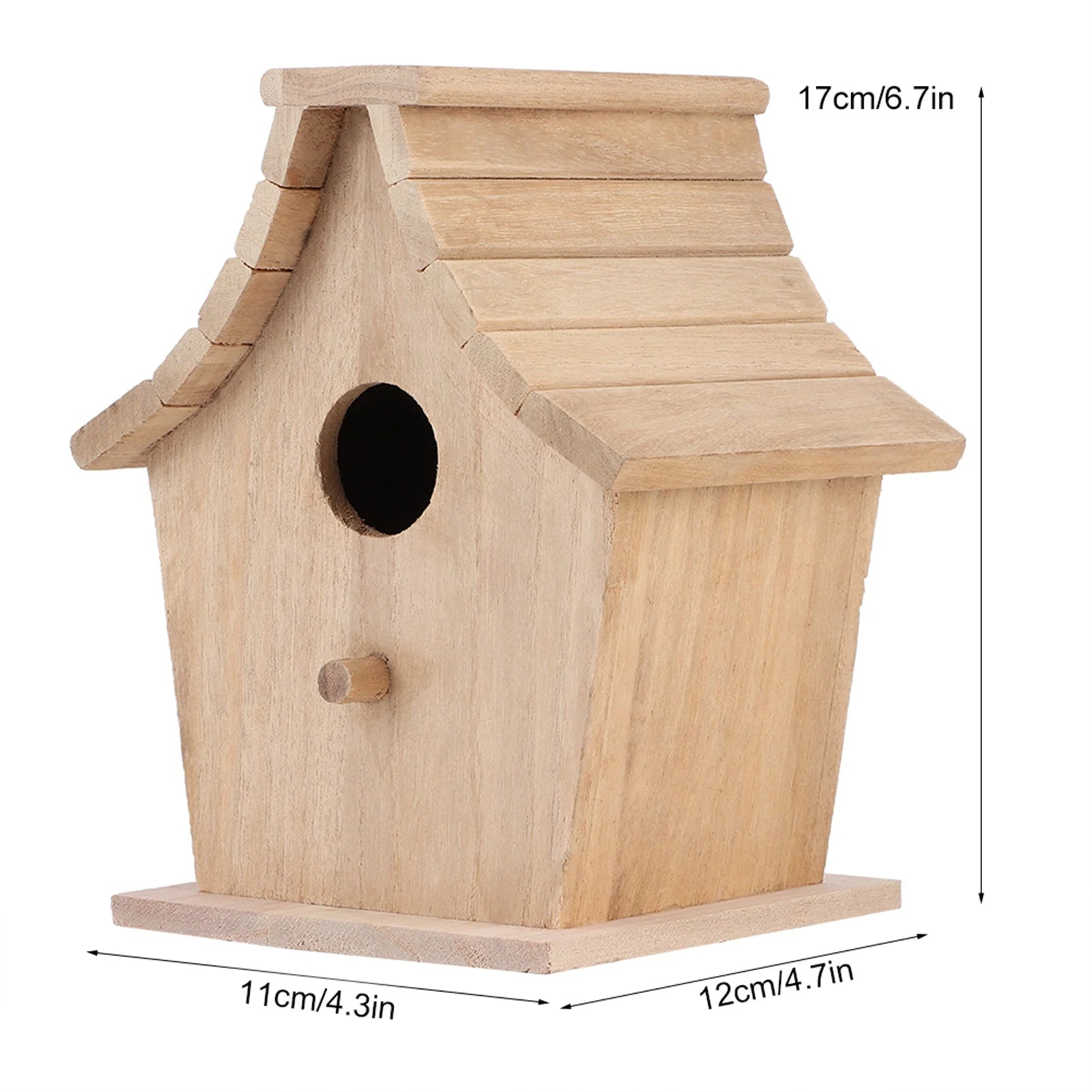 Bird Breeding Box Bird Supplies Wood Bird House Breeding Box Hanging Bird House Pet Supplies for Parrots Budgerigar Small Birds Qme