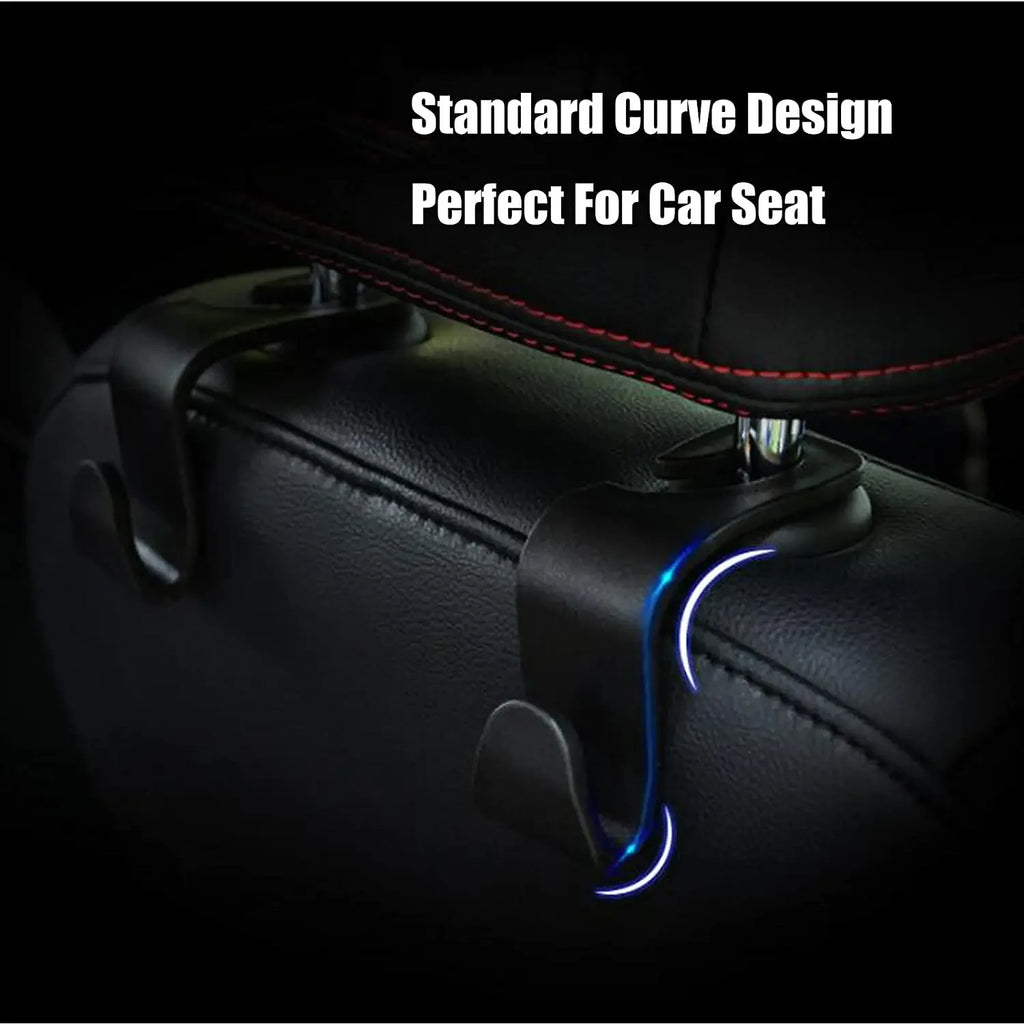 4/2/1Pack Hooks for Bags Car Clips Front Seat Headrest Organizer Holder Auto Fastener Hangers Car Storage Interior Accessories Qme
