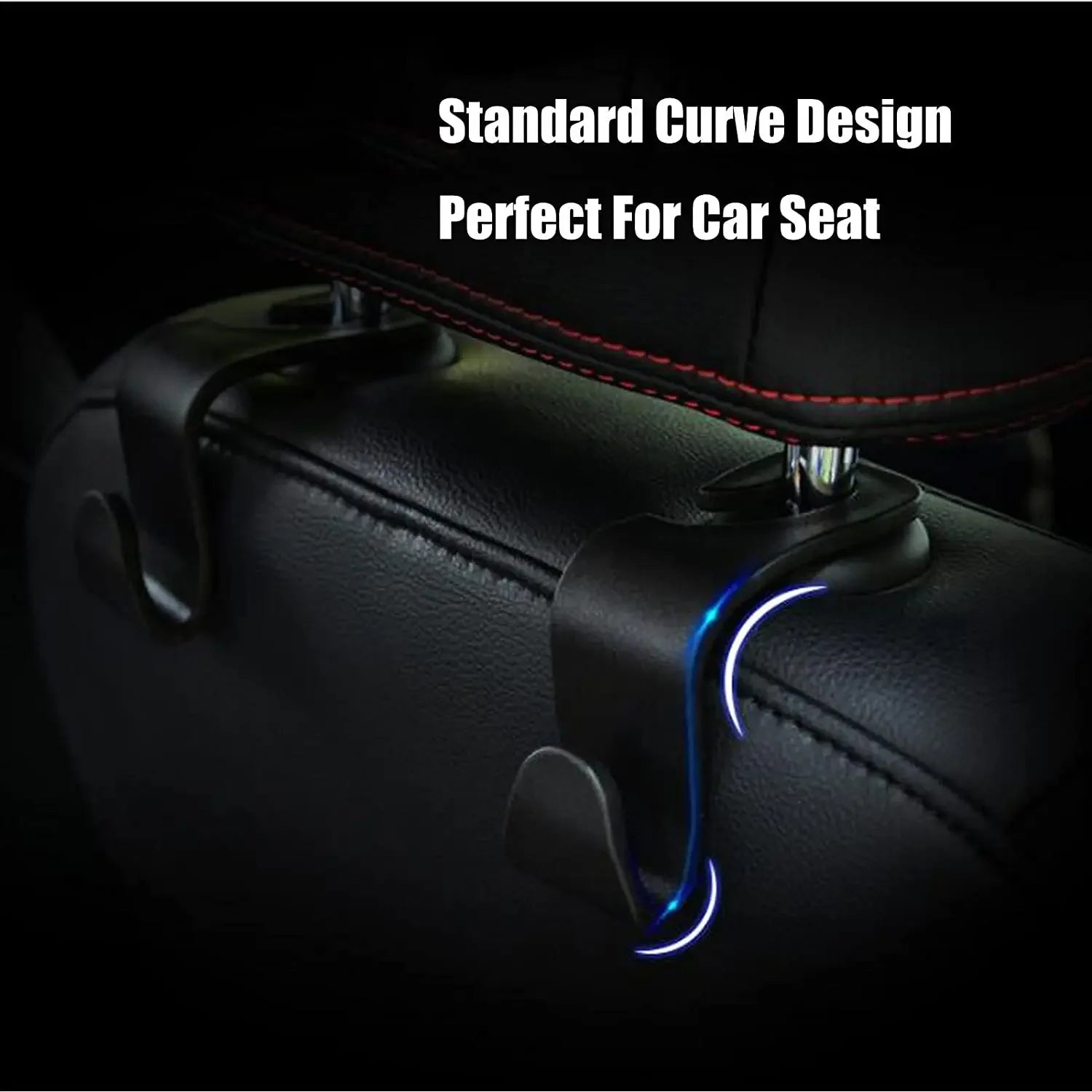 4/2/1Pack Hooks for Bags Car Clips Front Seat Headrest Organizer Holder Auto Fastener Hangers Car Storage Interior Accessories Qme