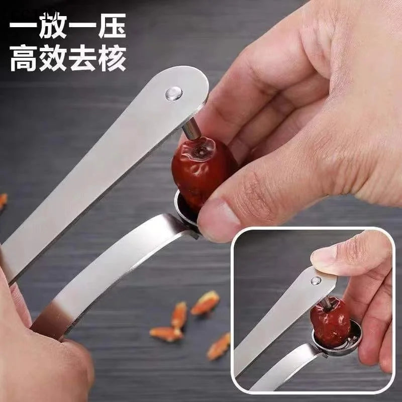 Stainless Steel Red Date Pitter Tool Seed Corer Kitchen GadgetCC11 Qme