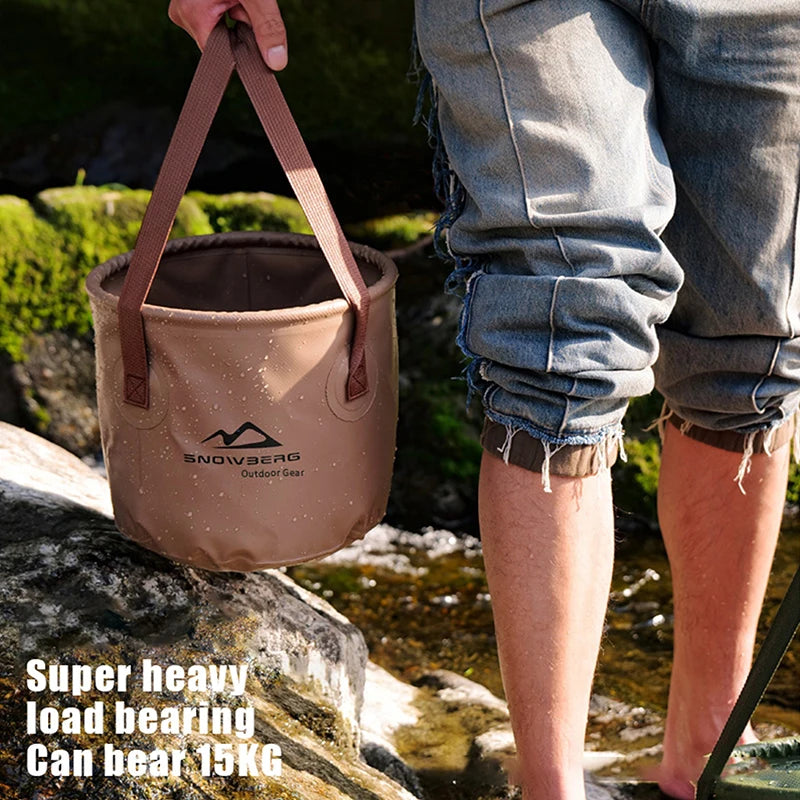 Portable Foldable Bucket Large Capacity Outdoor Camping Travel Qme
