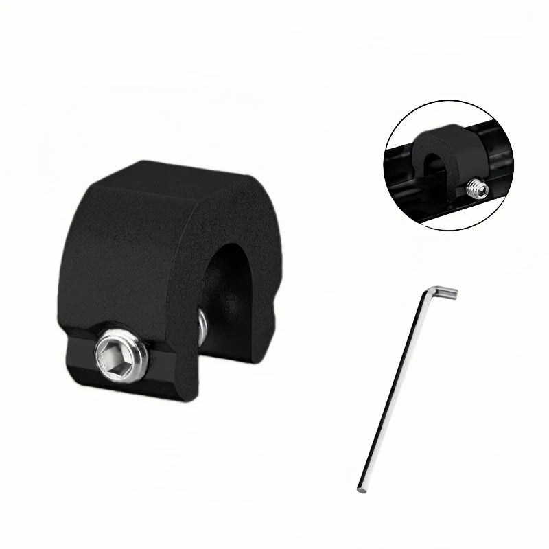 C-type window lock set, metal anti-theft door and window clips, metal safety locks for living room and bedroom windows Qme 1pc Black