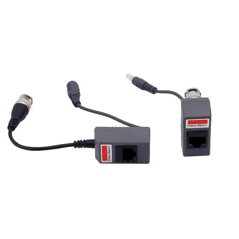 5 pair 2 in 1 CCTV Camera Video Balun Transceiver Connector BNC UTP RJ45 Video and Power over CAT5/5E/6 Cable Security Qme