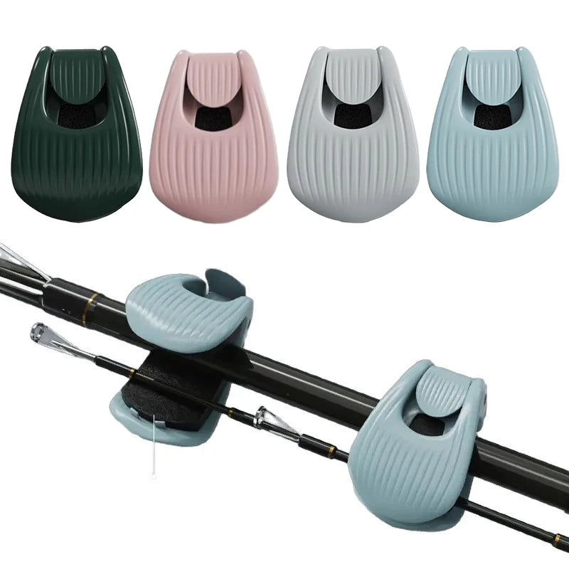 1 2 Fishing Rod Holder Fixer Clip Portable Lure Bundling Clamp Beach Qme