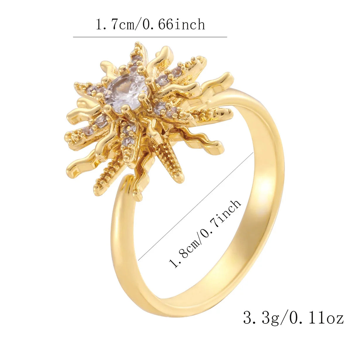 Luxury Rotating Anxiety Animal Rings for Women Spinner Fidgets Cute Flower Heart Dragonfly Anti Stress Ring Wedding Jewelry Qme 19 resizable
