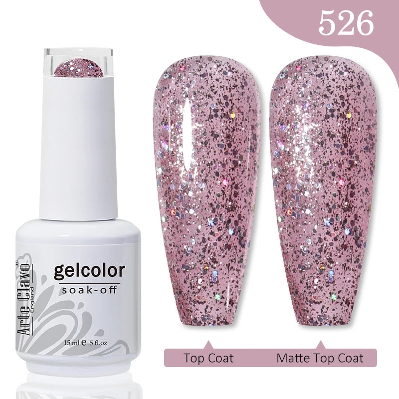 Arte Clavo Gel Nail Polishes Pink Nude Hybrid Lak Manicure