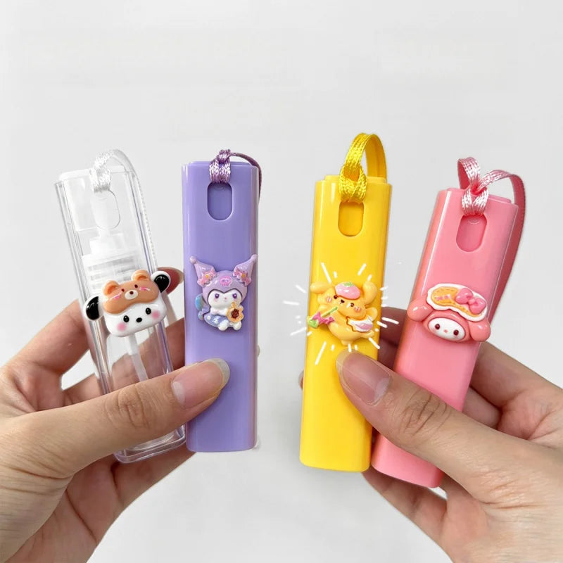 Hello Kitty Kuromi Cute Cartoon Spray Bottle Lanyard-style Refill Qme