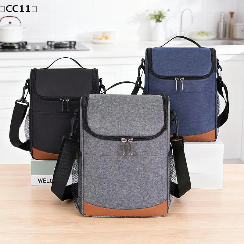 Large Capacity Insulated Lunch Tote Bag Leakproof Thermal Lunchbox Qme