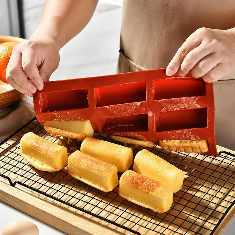 Silicone Chocolate Molds 9 Cavity Deep Bar Thick Mold Stuffed Cake Qme