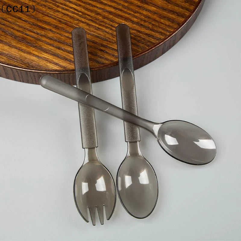 Individually Wrapped Disposable Plastic Utensils Fork Spoon Non Slip Qme